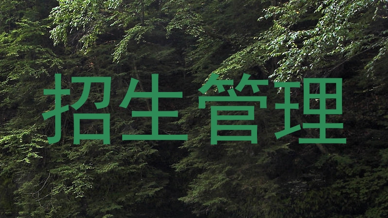 招生管理