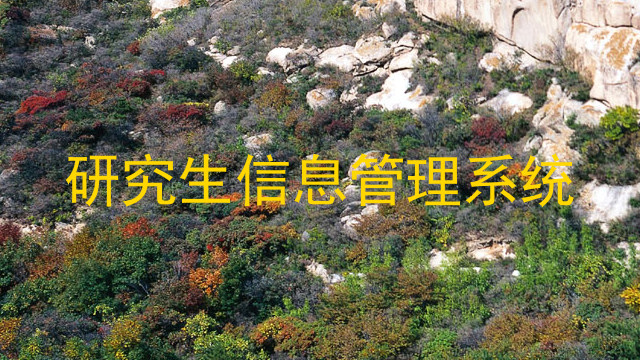 研究生信息管理系统