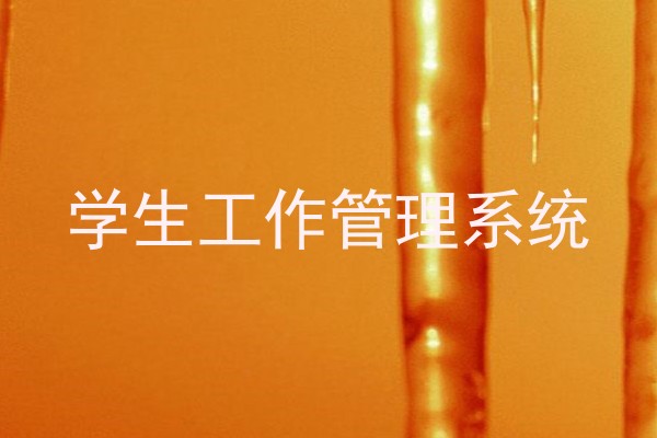 学生工作管理系统