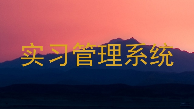 实习管理系统
