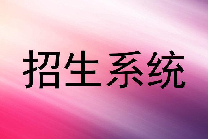招生系统