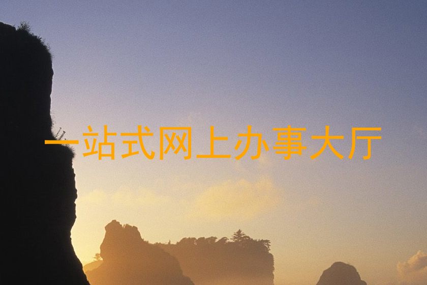 一站式网上办事大厅