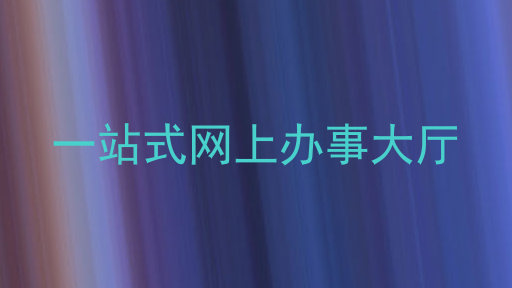 一站式网上办事大厅