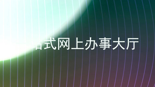 一站式网上办事大厅