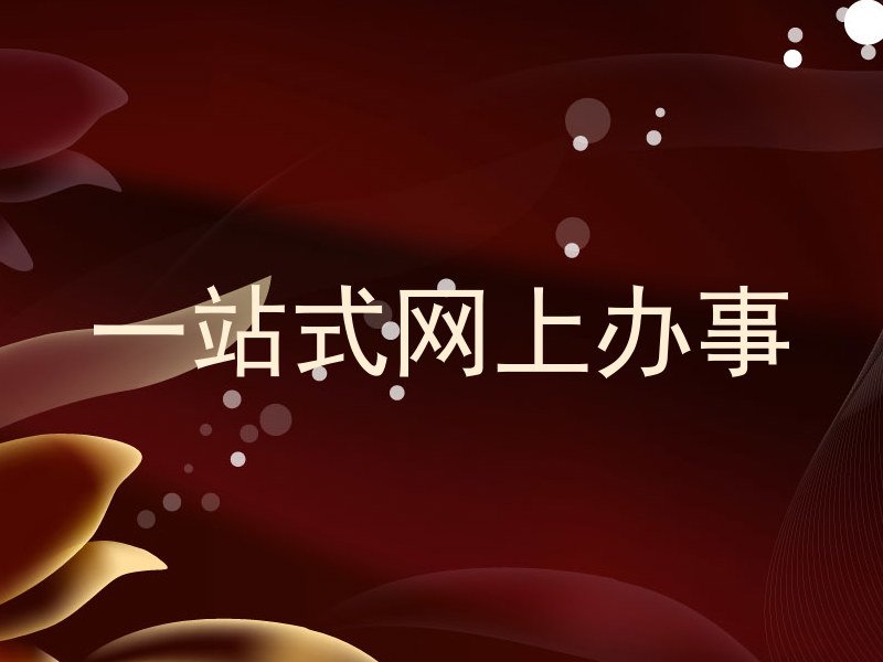 一站式网上办事
