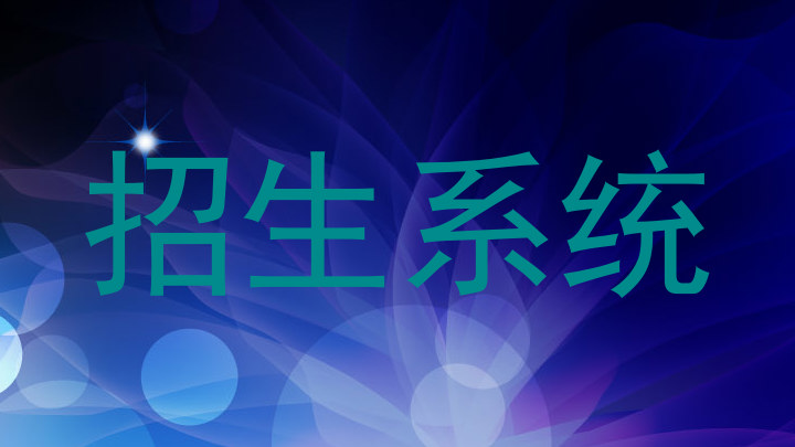 招生系统
