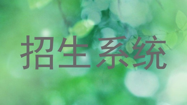 招生系统