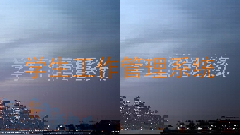 学生工作管理系统