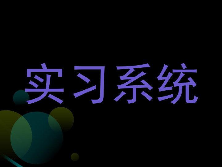 实习系统