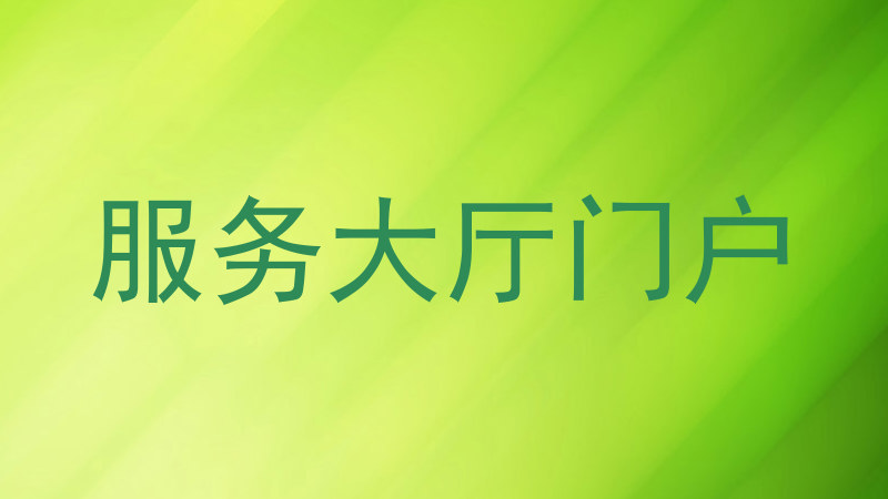 服务大厅门户