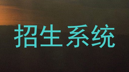 招生系统
