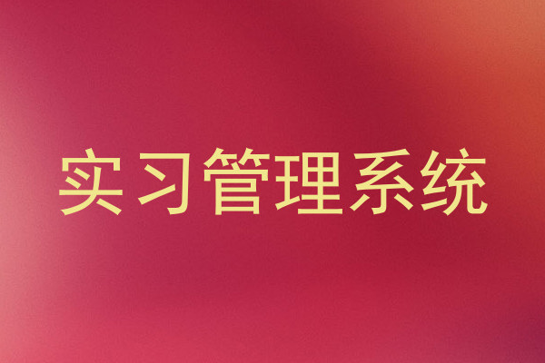 实习管理系统