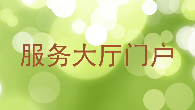 服务大厅门户