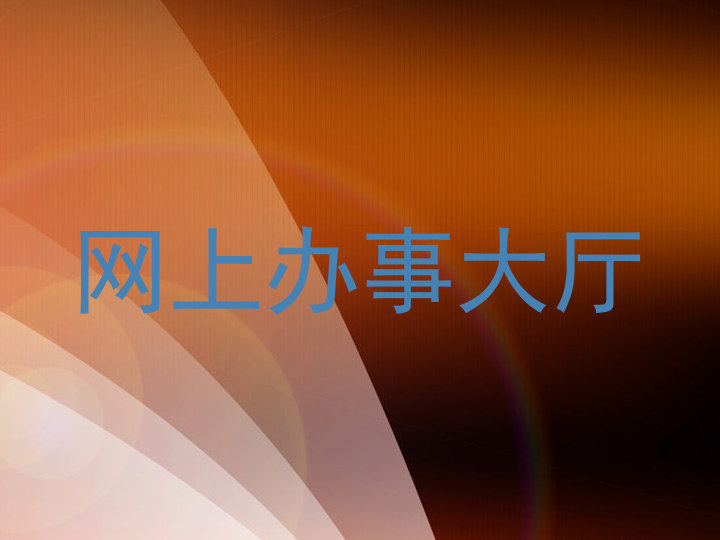 网上办事大厅