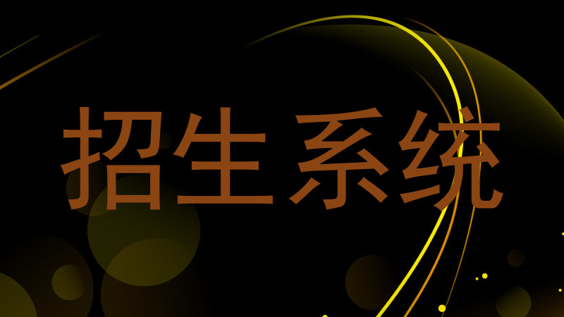 招生系统