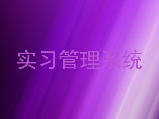 实习管理系统