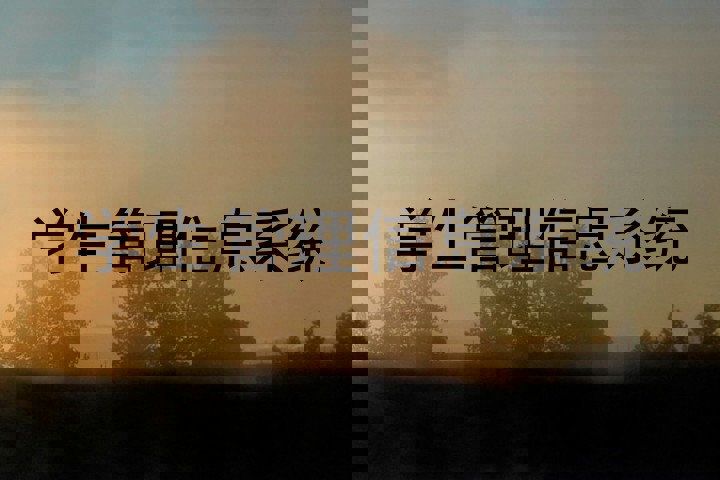 学生管理信息系统