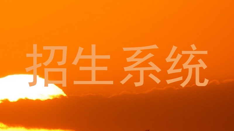 招生系统