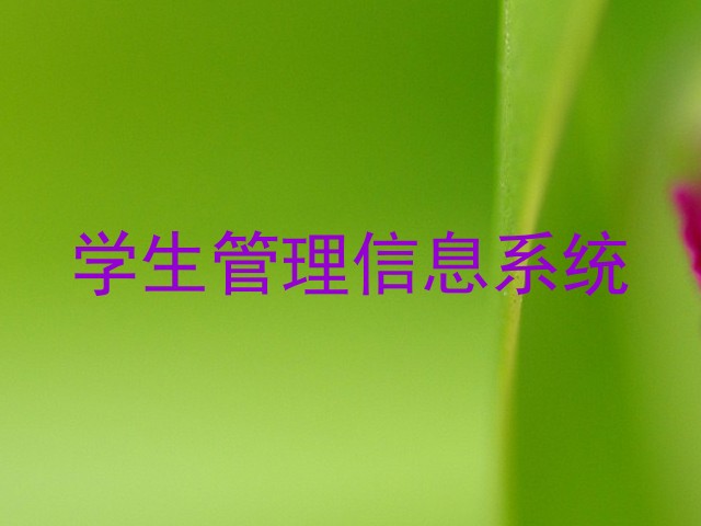 学生管理信息系统