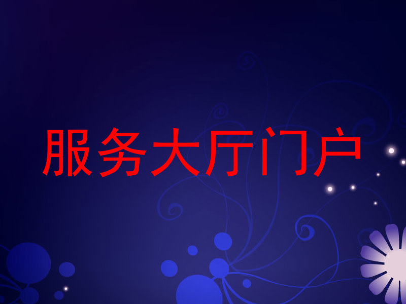 服务大厅门户