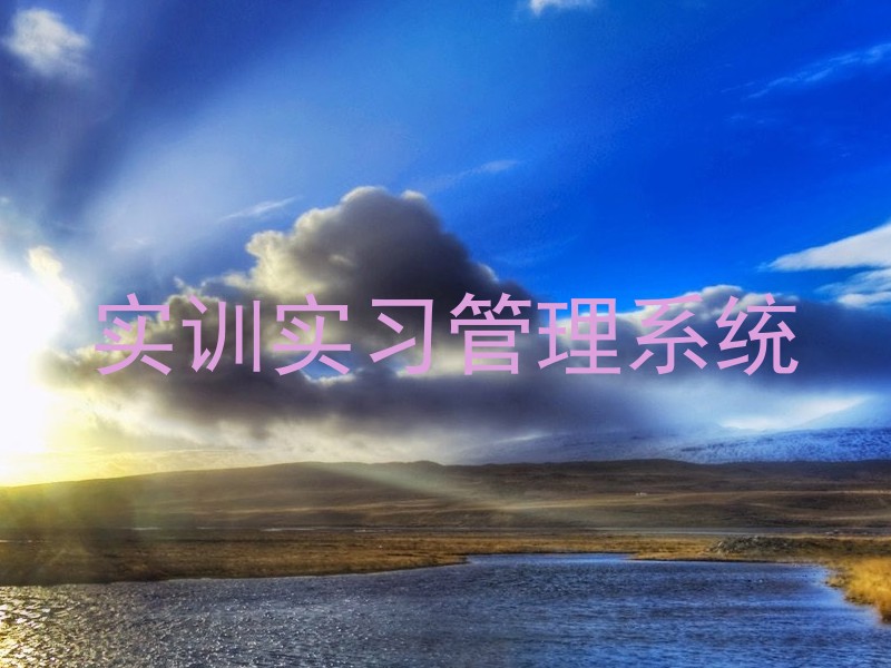 实训实习管理系统