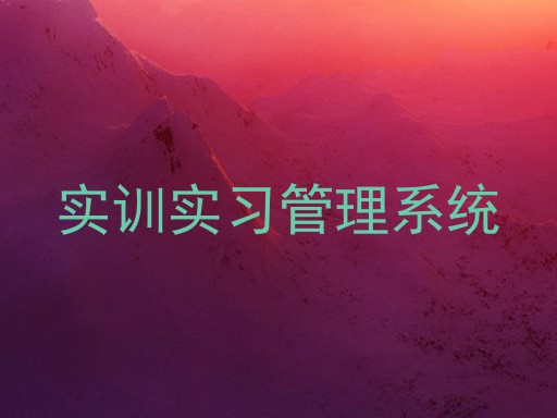 实训实习管理系统