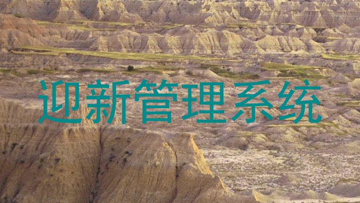 迎新管理系统