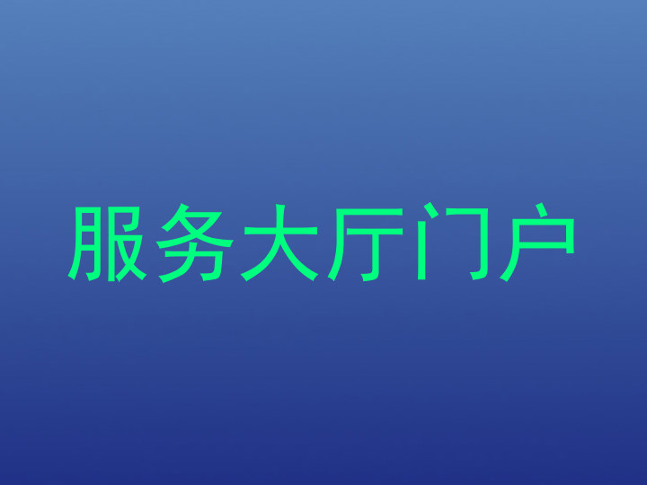 服务大厅门户