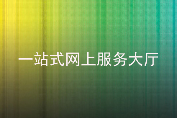 一站式网上服务大厅