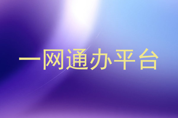 一网通办平台