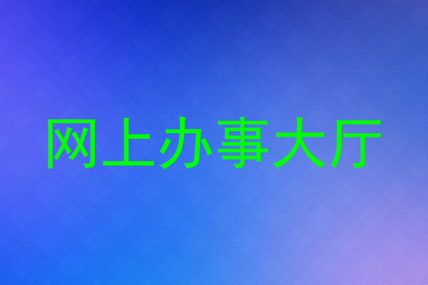 网上办事大厅