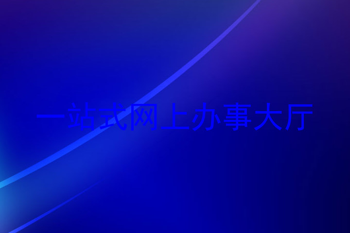 一站式网上办事大厅