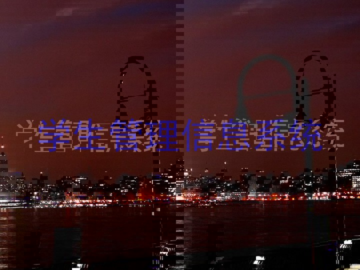 学生管理信息系统