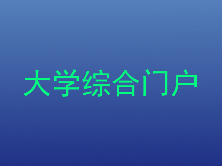 大学综合门户