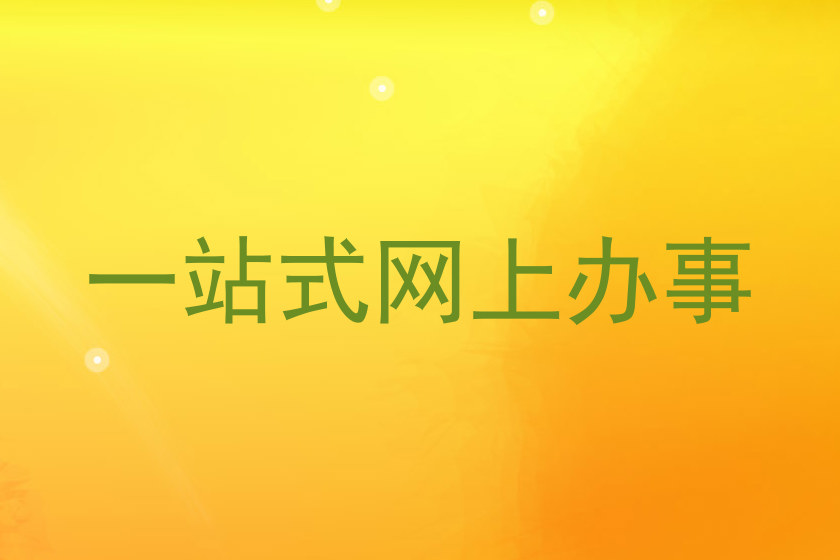 一站式网上办事