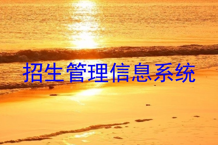招生管理信息系统
