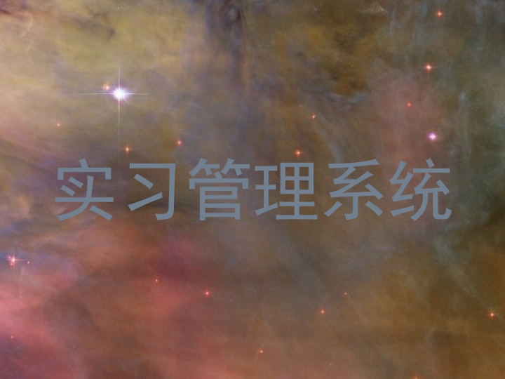 实习管理系统