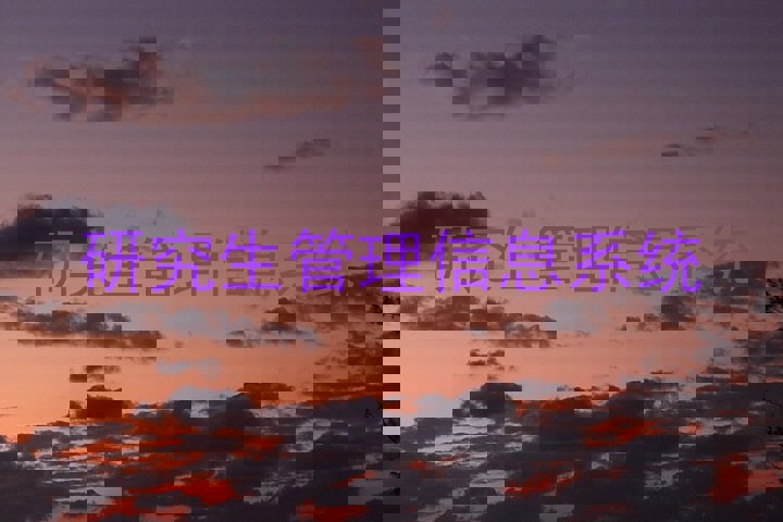 研究生管理信息系统