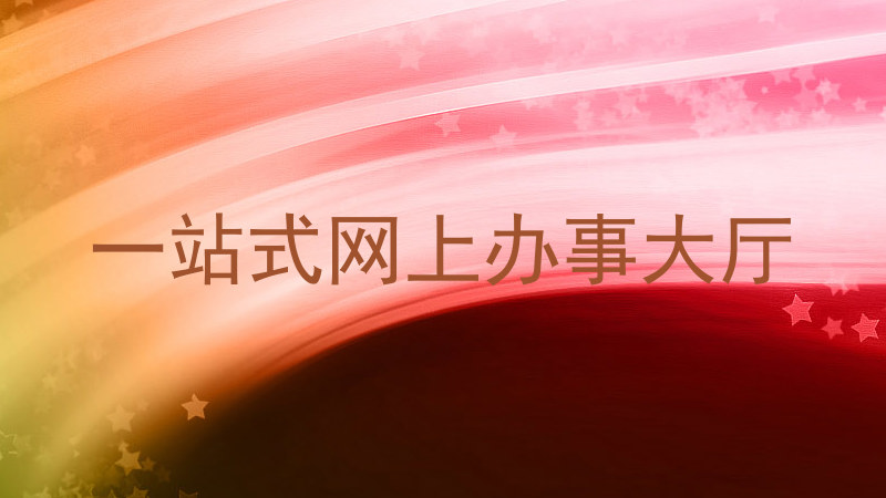 一站式网上办事大厅