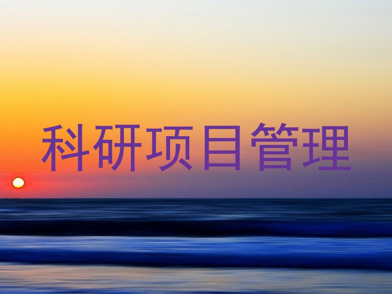 科研项目管理