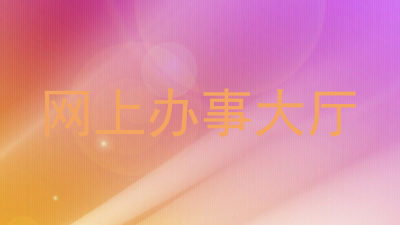 网上办事大厅