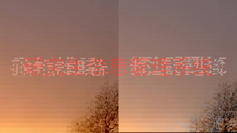 研究生信息管理系统
