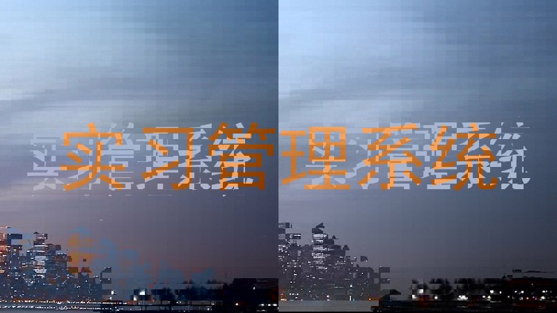 实习管理系统