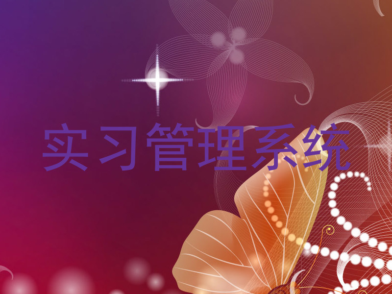实习管理系统