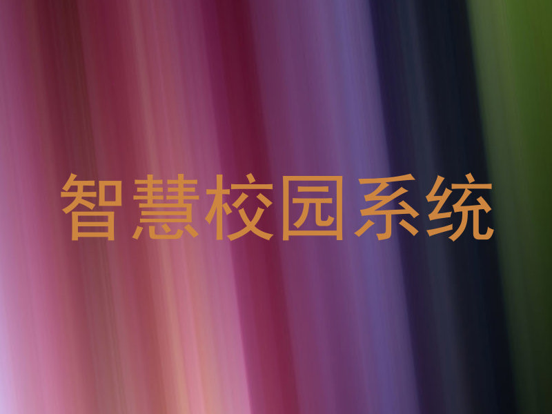 智慧校园系统