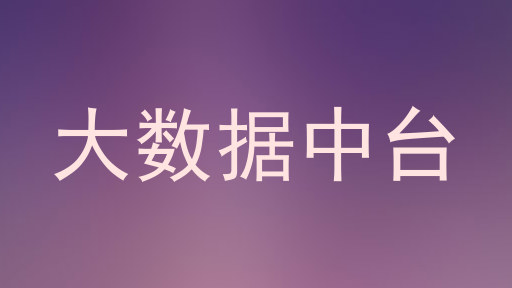 大数据中台