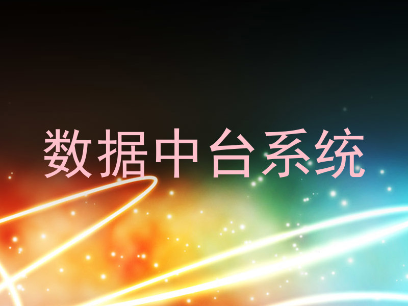数据中台系统