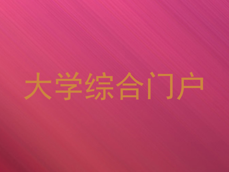大学综合门户