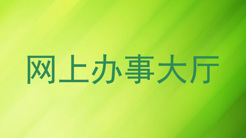 网上办事大厅