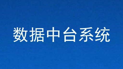数据中台系统